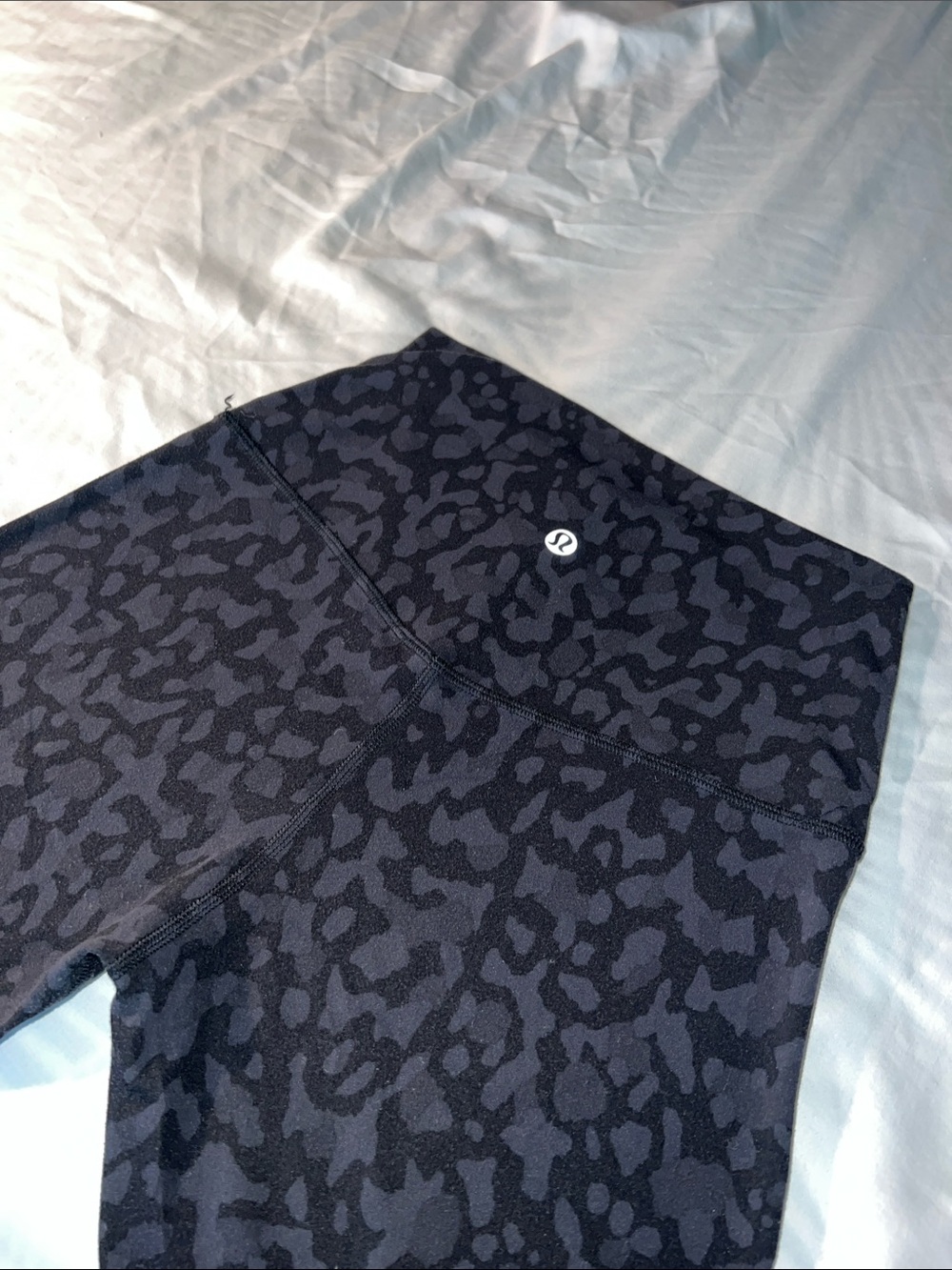 lululemon athletica Black Subtle Leopard High-Rise Leggings